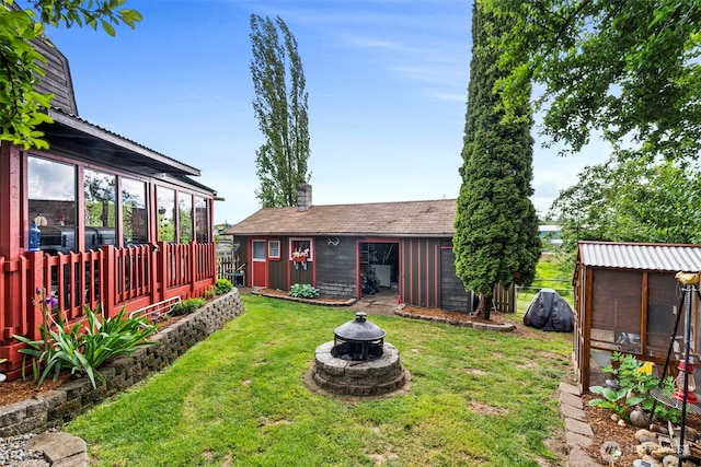 1656 Bishop Rd, Chehalis, WA 98532 - view of yard with an outbuilding