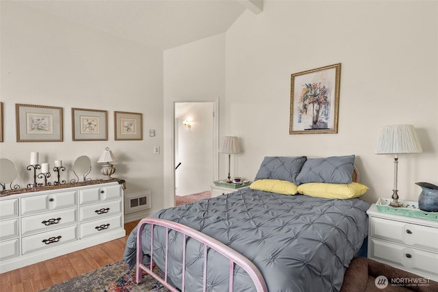 1656 Bishop Rd, Chehalis, WA 98532 - bedroom with lofted ceiling and wood finished floors