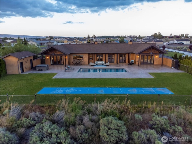 510 Lakeside Way SW, Mattawa, WA 99349 - rear view of house featuring french doors and a patio