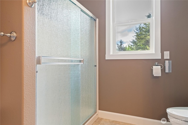 15 Cabana Dr, Silverlake, WA 98645 - full bathroom featuring a stall shower and toilet