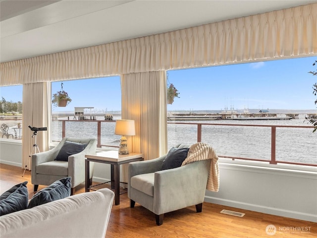 8609 E Caraway Rd, Port Orchard, WA 98366 - sunroom / solarium with a water view