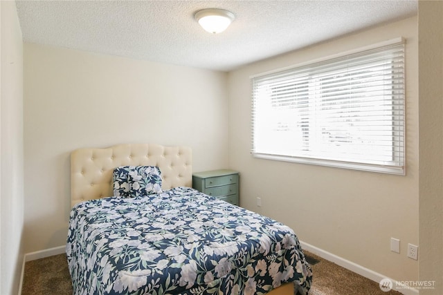 2018 S 253rd St, Des Moines, WA 98198 - carpeted bedroom featuring baseboards and a textured ceiling