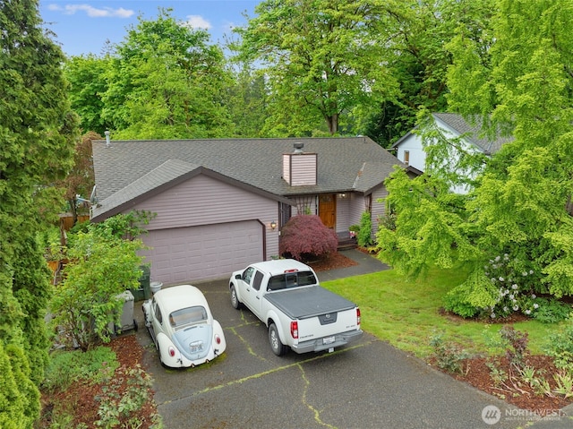 26603 199th Pl SE, Covington, WA 98042 - view of front facade with driveway, a shingled roof, and a garage