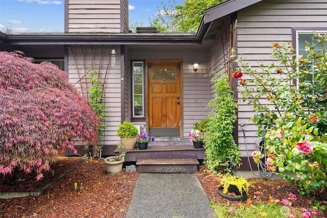 26603 199th Pl SE, Covington, WA 98042 - doorway to property featuring a chimney