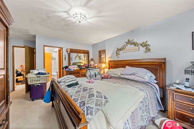 26603 199th Pl SE, Covington, WA 98042 - bedroom with light carpet and connected bathroom