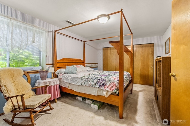 26603 199th Pl SE, Covington, WA 98042 - carpeted bedroom with wallpapered walls