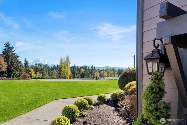29122 71st Ave E, Graham, WA 98338 - view of grassy yard featuring a mountain view