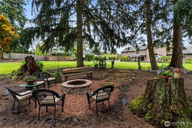 29122 71st Ave E, Graham, WA 98338 - view of yard featuring an outdoor fire pit
