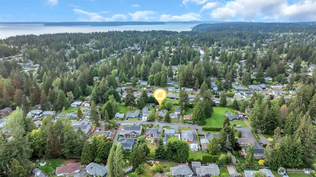 7815 203rd St SW, Edmonds, WA 98026 - view of property location with a forest, nearby suburban area, and a nearby body of water