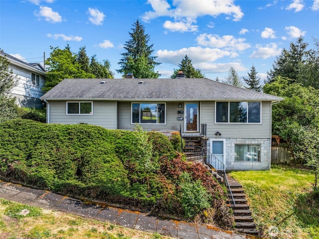 2042 E Harrison St, Tacoma, WA 98404 - single story home featuring stairs and a chimney