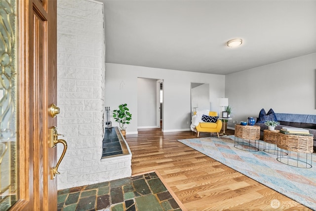 2042 E Harrison St, Tacoma, WA 98404 - foyer entrance featuring wood finished floors and baseboards