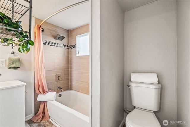 2042 E Harrison St, Tacoma, WA 98404 - full bath with shower / tub combo, toilet, and vanity