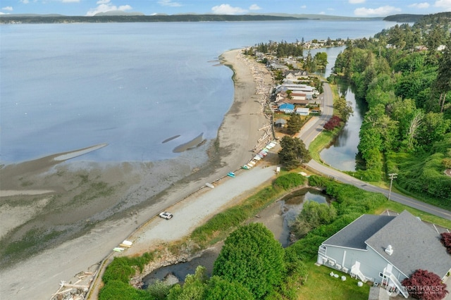 1240 Beach Dr, Camano Island, WA 98282 - aerial overview of property's location featuring a nearby body of water