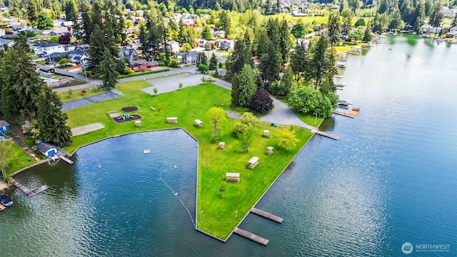 20409 70th St E, Bonney Lake, WA 98391 - drone / aerial view of a nearby body of water