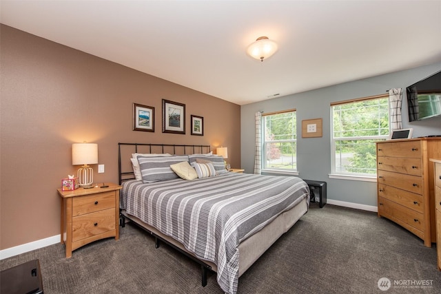 1063 Tamarack Ln, Port Angeles, WA 98362 - bedroom featuring dark colored carpet and baseboards