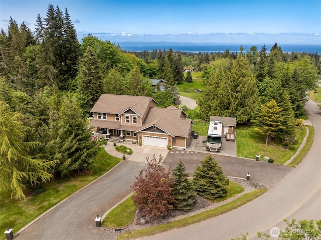 1063 Tamarack Ln, Port Angeles, WA 98362 - aerial view of property and surrounding area with a forest