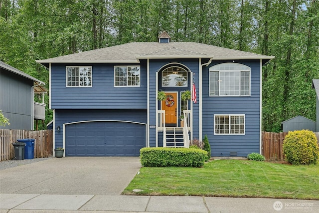 12721 56th Dr NE, Marysville, WA 98271 - bi-level home with a garage and concrete driveway
