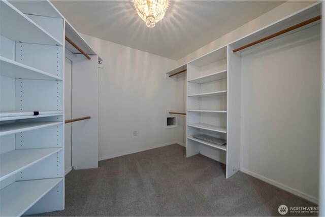 5501 55th St SE, Auburn, WA 98092 - walk in closet with carpet floors and a chandelier