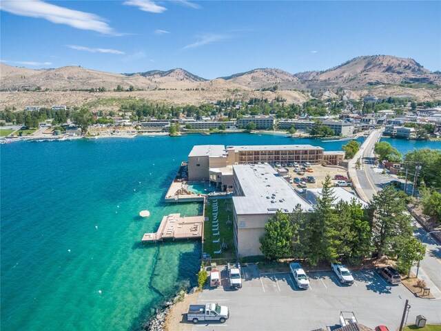 322 W Woodin Ave Unit 632, Chelan, WA 98816 - drone / aerial view of a water and mountain view