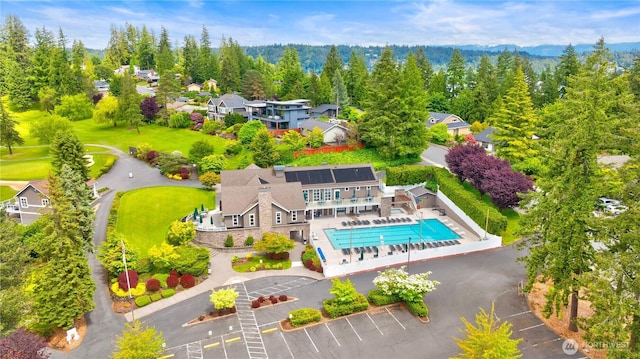 18510 NE 15th Pl, Bellevue, WA 98008 - bird's eye view of a pool area