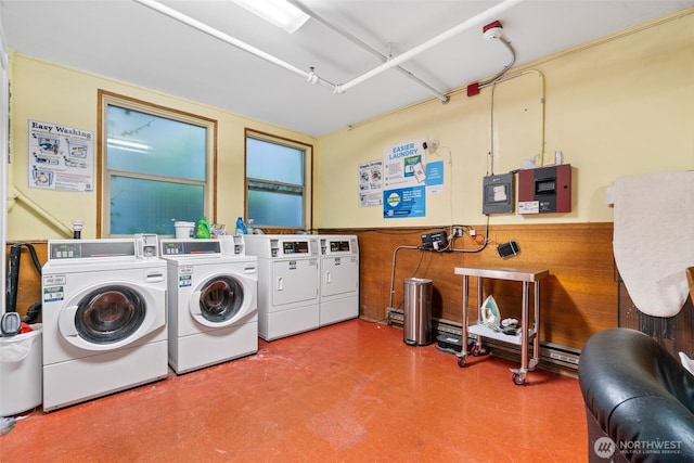 7 Harrison St Unit 26, Seattle, WA 98109 - community laundry room with washing machine and dryer and electric panel