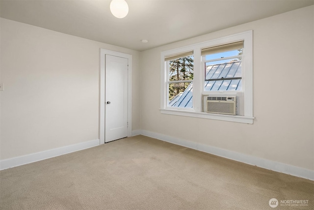 6813 17th Ave NE, Seattle, WA 98115 - unfurnished room featuring light colored carpet, baseboards, and cooling unit