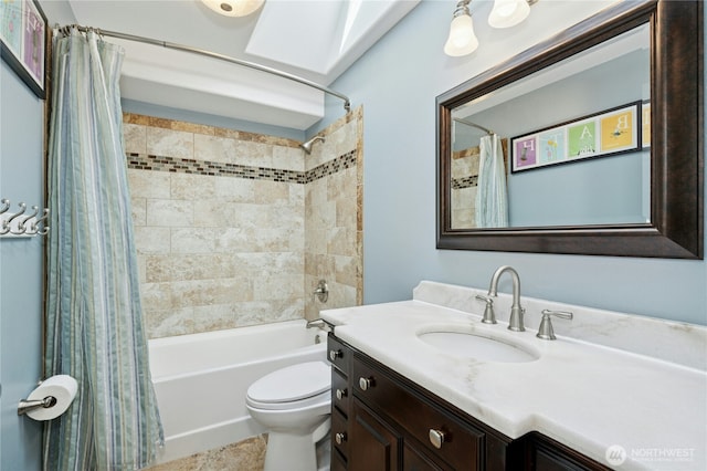 15102 93rd Pl NE, Bothell, WA 98011 - bathroom with vanity, shower / bath combination with curtain, and toilet