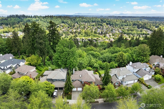 15102 93rd Pl NE, Bothell, WA 98011 - aerial overview of property's location featuring nearby suburban area and a forest