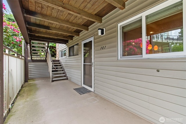 315 10th Ave S Unit 101, Kirkland, WA 98033 - view of patio with stairway
