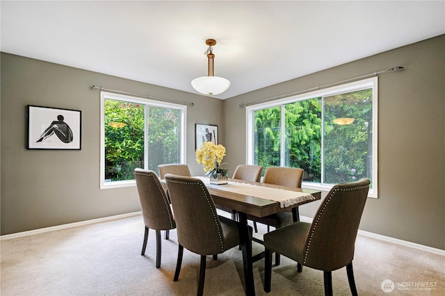2110 216th Pl NE, Sammamish, WA 98074 - dining area featuring baseboards and light carpet