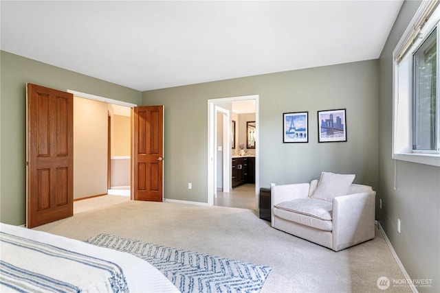2110 216th Pl NE, Sammamish, WA 98074 - carpeted bedroom featuring baseboards and ensuite bath