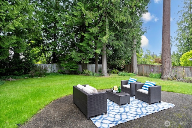 2110 216th Pl NE, Sammamish, WA 98074 - view of yard with a patio area and outdoor lounge area