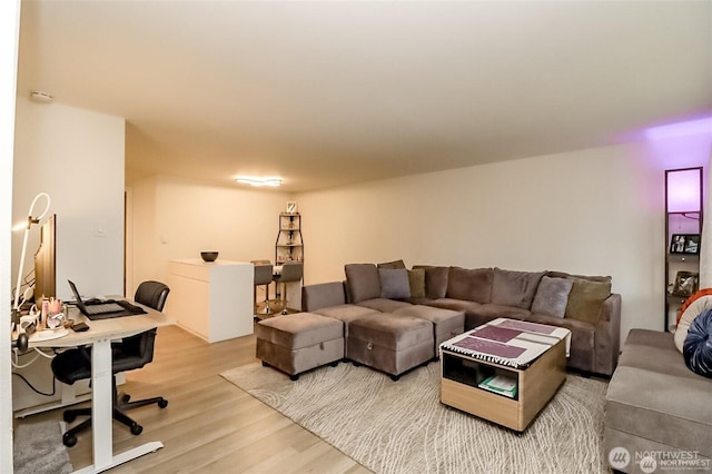 3834 175th Ave NE Unit G16, Redmond, WA 98052 - living room featuring wood finished floors and an office area