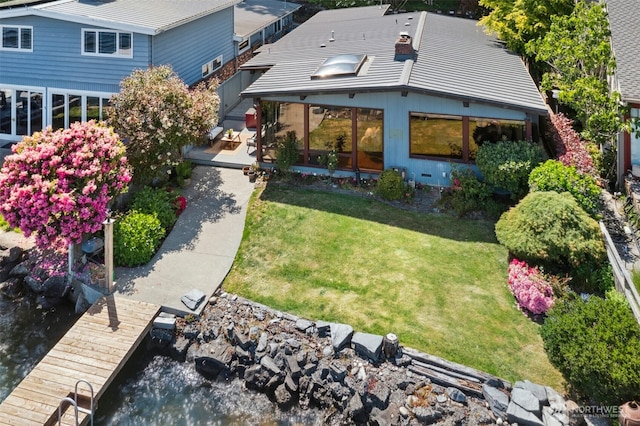 13008 Riviera Pl NE, Seattle, WA 98125 - rear view of property with a yard