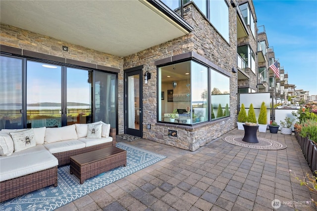4907 Main St Unit 107, Tacoma, WA 98407 - view of patio / terrace with outdoor lounge area