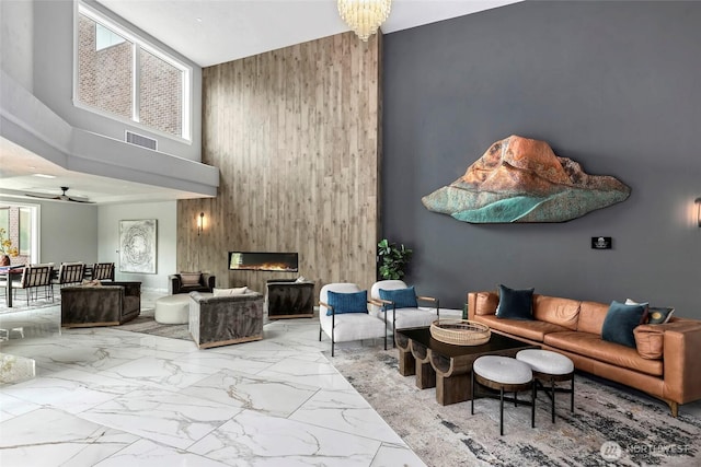 4907 Main St Unit 107, Tacoma, WA 98407 - community lobby with a towering ceiling and wooden walls