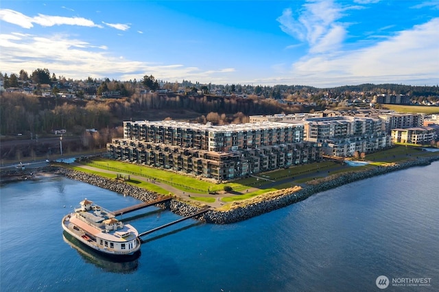 4907 Main St Unit 107, Tacoma, WA 98407 - aerial view of a large body of water