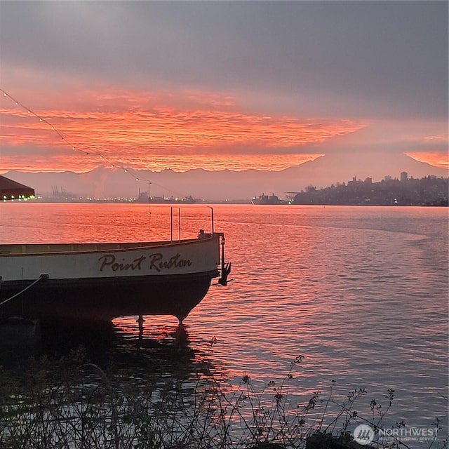 4907 Main St Unit 107, Tacoma, WA 98407 - dock area featuring a water view