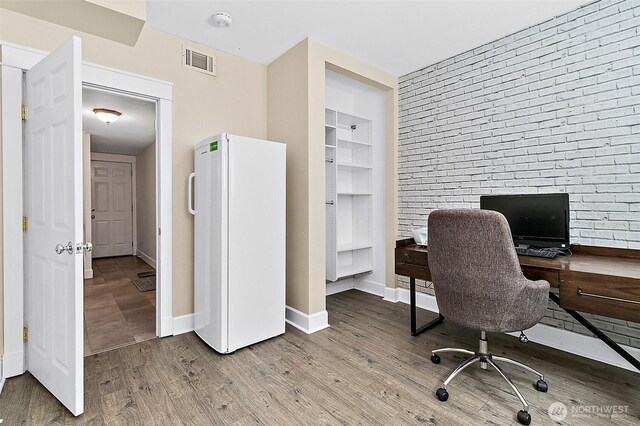 5758 Overlook Ave NE, Tacoma, WA 98422 - office with wood finished floors and baseboards