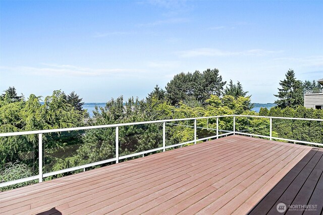 5758 Overlook Ave NE, Tacoma, WA 98422 - deck featuring a water view