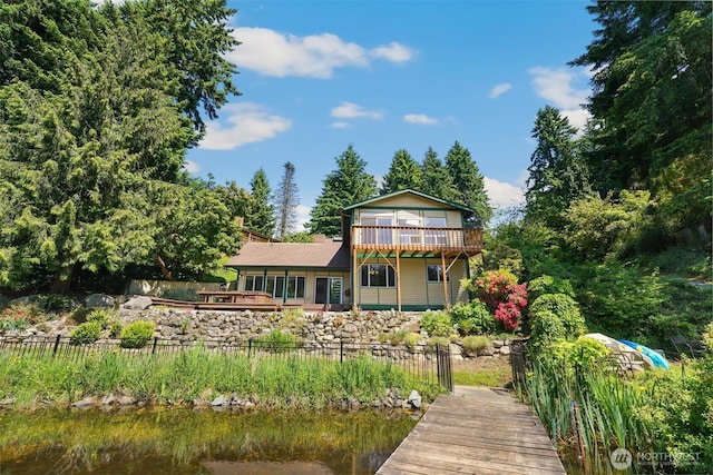 35029 37th Ave S, Auburn, WA 98001 - back of property featuring a deck with water view