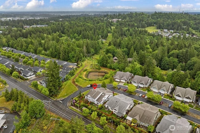 3707 Simmons Heights Ln SW, Tumwater, WA 98512 - aerial view of residential area with a heavily wooded area