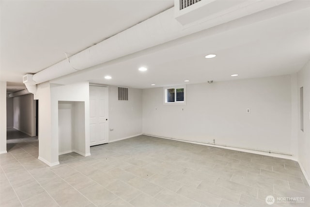 180 Front St S, Issaquah, WA 98027 - basement with baseboards and recessed lighting