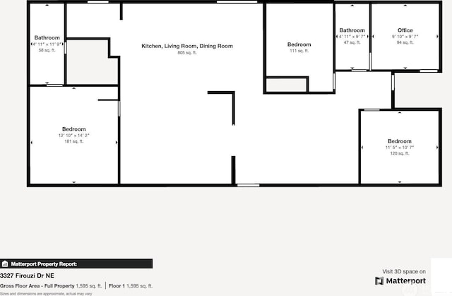 3327 Firouzi Dr NE, Moses Lake, WA 98837 - property floor plan