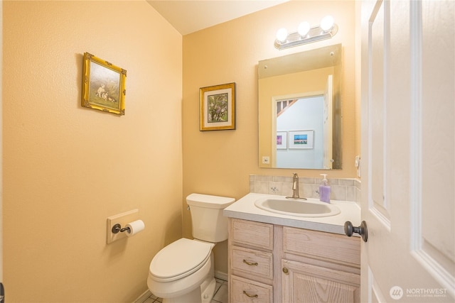 1160 Cays Rd, Sequim, WA 98382 - half bathroom with vanity and toilet