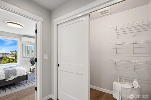 2817 Franklin Ave E Unit A, Seattle, WA 98102 - closet with a wall mounted air conditioner
