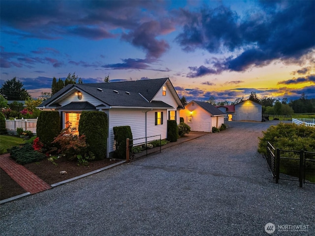10918 159th Ave SE, Snohomish, WA 98290 - view of front of house with an outbuilding and driveway