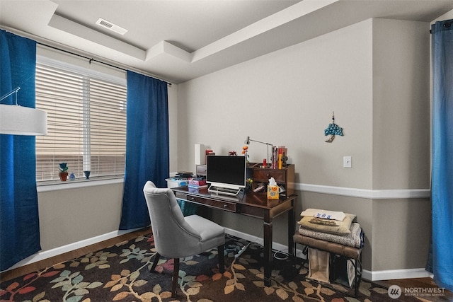 4415 Goldcrest Dr NW, Olympia, WA 98502 - office space featuring baseboards and a raised ceiling