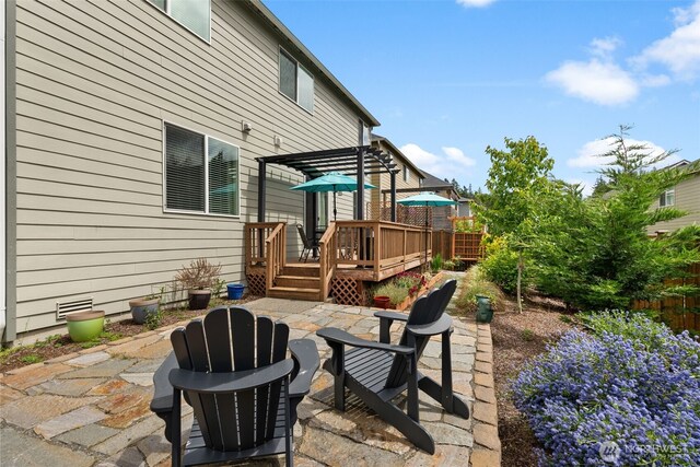 4415 Goldcrest Dr NW, Olympia, WA 98502 - view of patio / terrace featuring a deck