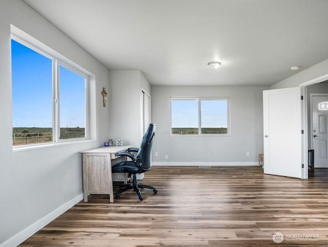 13576 NE Rd 10, Moses Lake, WA 98837 - office with baseboards and wood finished floors